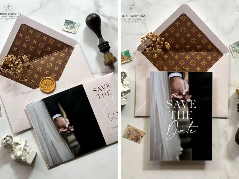 Ứng dụng monogram trong thiết kế thiệp cưới sang trọng