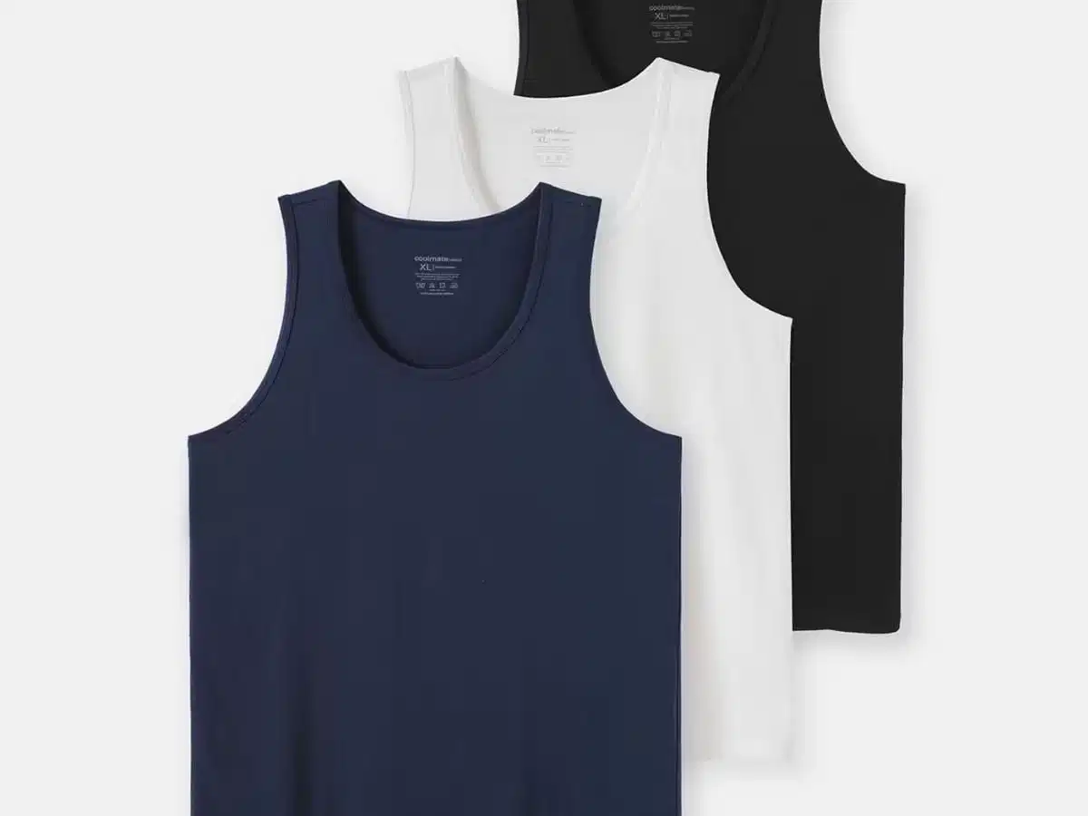 Basic tank top màu trắng và đen