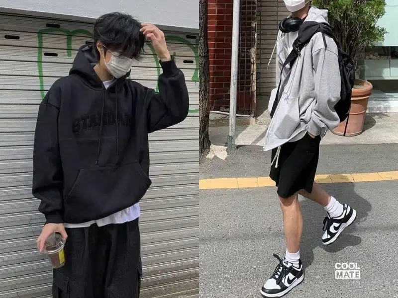 Áo hoodie nam chất liệu nỉ dày dặn