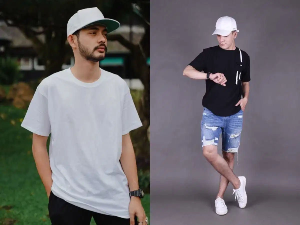 Mũ lưỡi trai nam màu trắng sáng sủa cho phong cách mùa hè