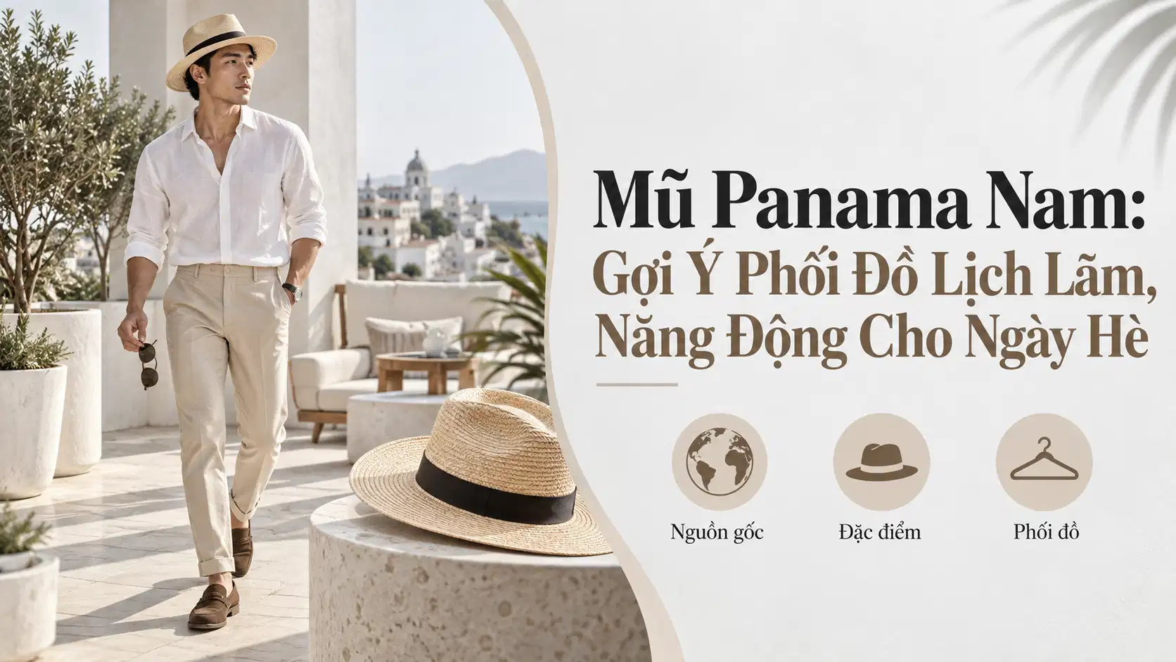 Mũ Panama Nam: Gợi Ý Phối Đồ Lịch Lãm, Năng Động Cho Ngày Hè