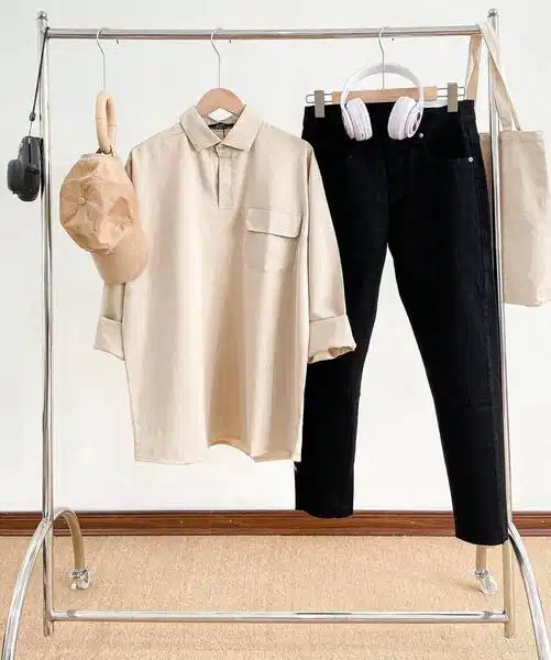 Gợi ý phối đồ layering với áo thun oversize tại cửa hàng
