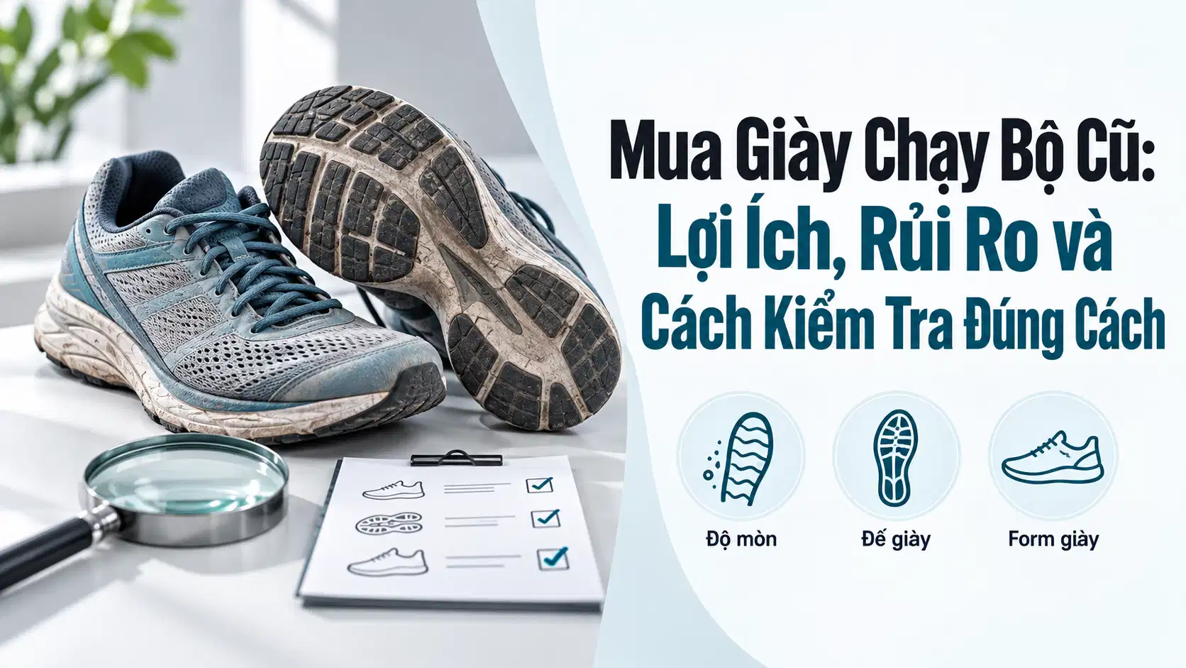 Mua Giày Chạy Bộ Cũ: Lợi Ích, Rủi Ro và Cách Kiểm Tra Đúng Cách