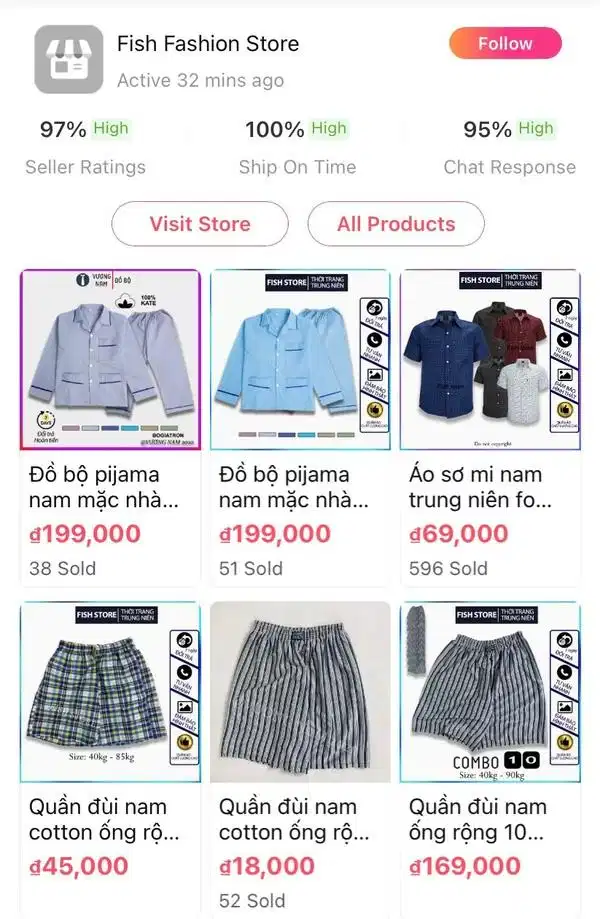 Mua pijama nam trung niên tại Fish Fashion Store trên Lazada Mua pijama nam trung niên tại Fish Fashion Store trên Lazada