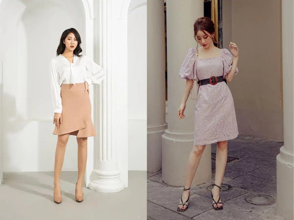 Cách cân bằng tỷ lệ khi mặc váy công sở Cách cân bằng tỷ lệ khi mặc váy công sở