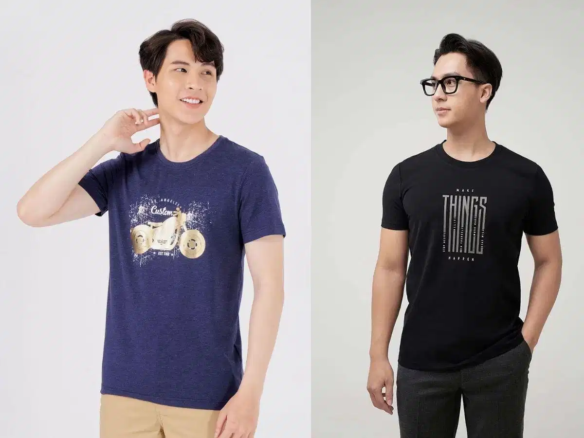 Chọn kích cỡ áo thun nam phù hợp với phom dáng