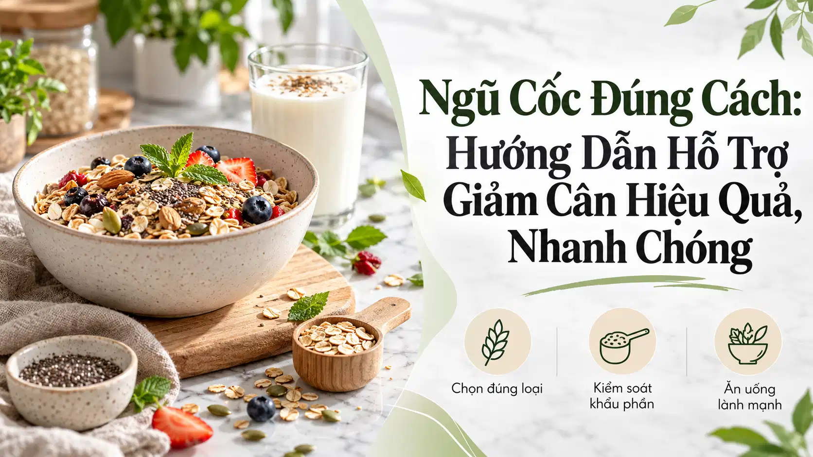 Ngũ Cốc Đúng Cách: Hướng Dẫn Hỗ Trợ Giảm Cân Hiệu Quả, Nhanh Chóng