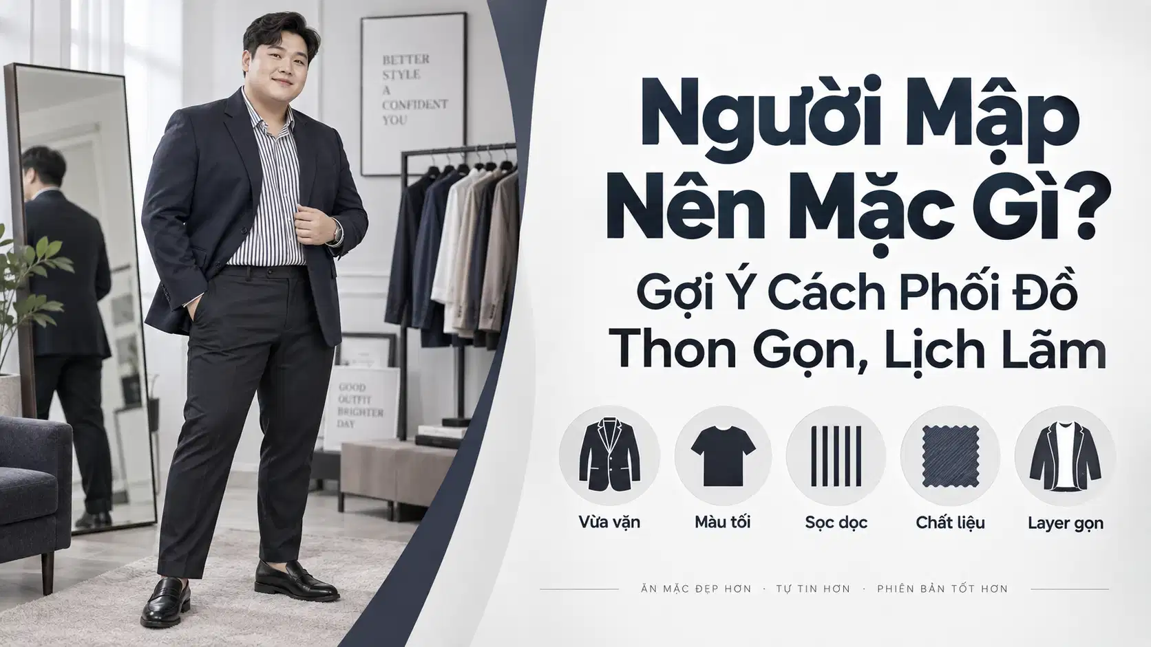 Người Mập Nên Mặc Gì? Gợi Ý Cách Phối Đồ Thon Gọn, Lịch Lãm