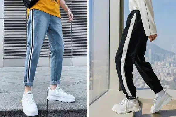 Những mẫu quần kẻ line xu hướng nam Các biến thể thiết kế quần kẻ sọc nam