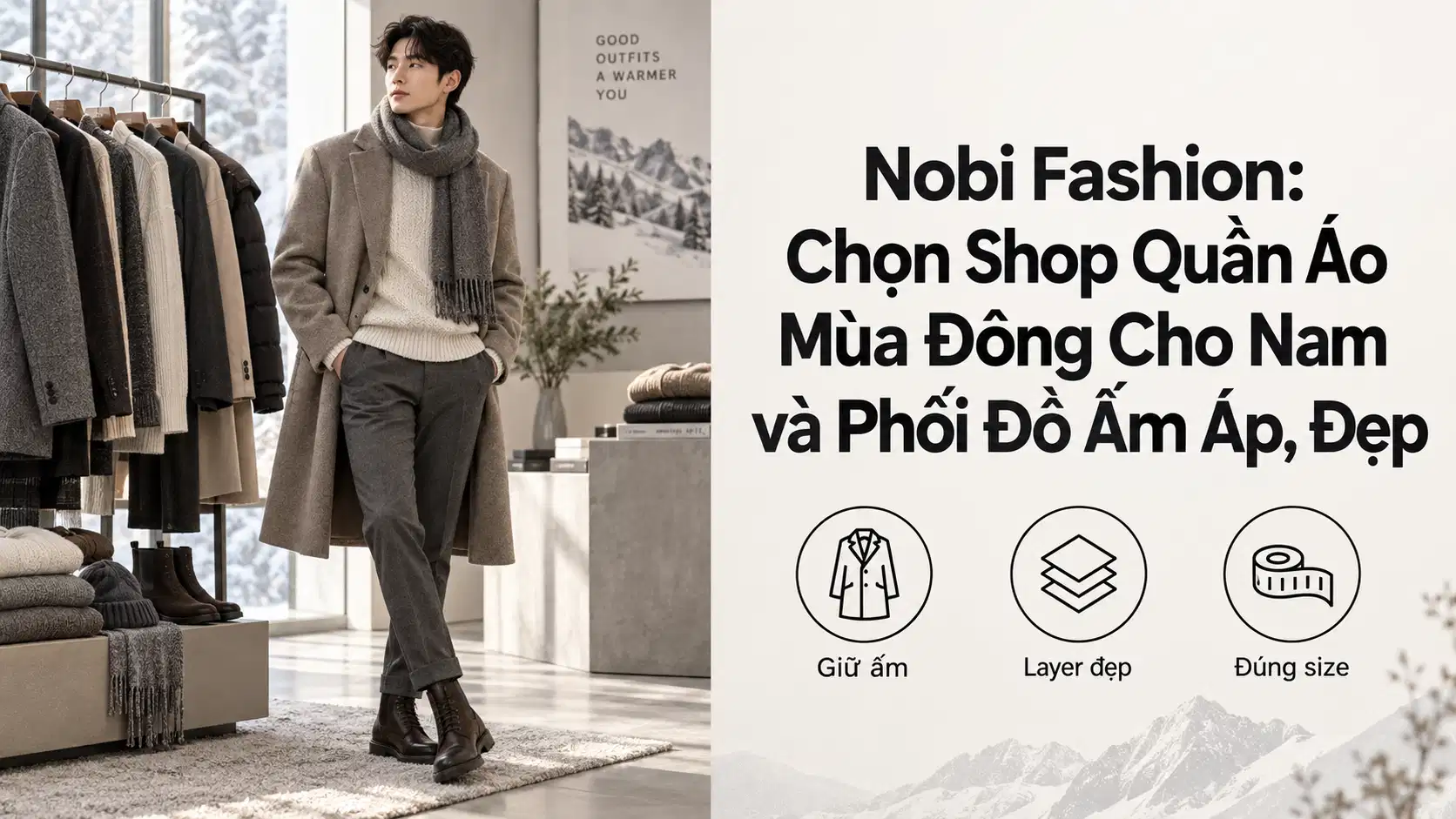 Nobi Fashion: Chọn Shop Quần Áo Mùa Đông Cho Nam và Phối Đồ Ấm Áp, Đẹp