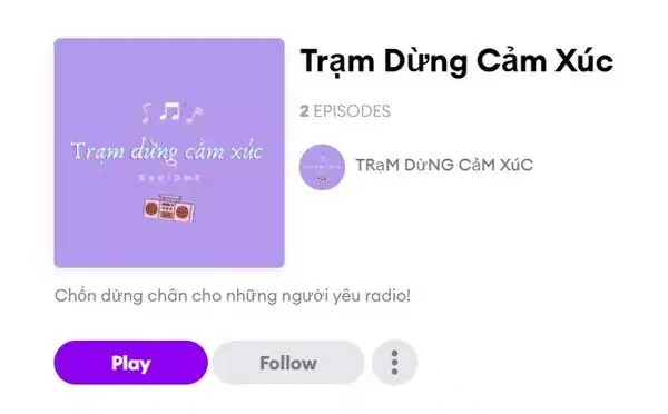 nơi cảm xúc được lắng đọng trong mỗi người nghe Trạm Dừng Cảm Xúc chạm đến sự đồng cảm của thính giả