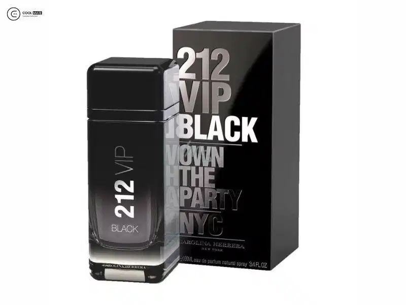 Chai nước hoa Carolina Herrera 212 VIP Black EDP thân màu đen chuyển màu