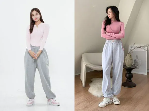 Outfit màu xám phối cùng các gam màu trung tính và nổi bật