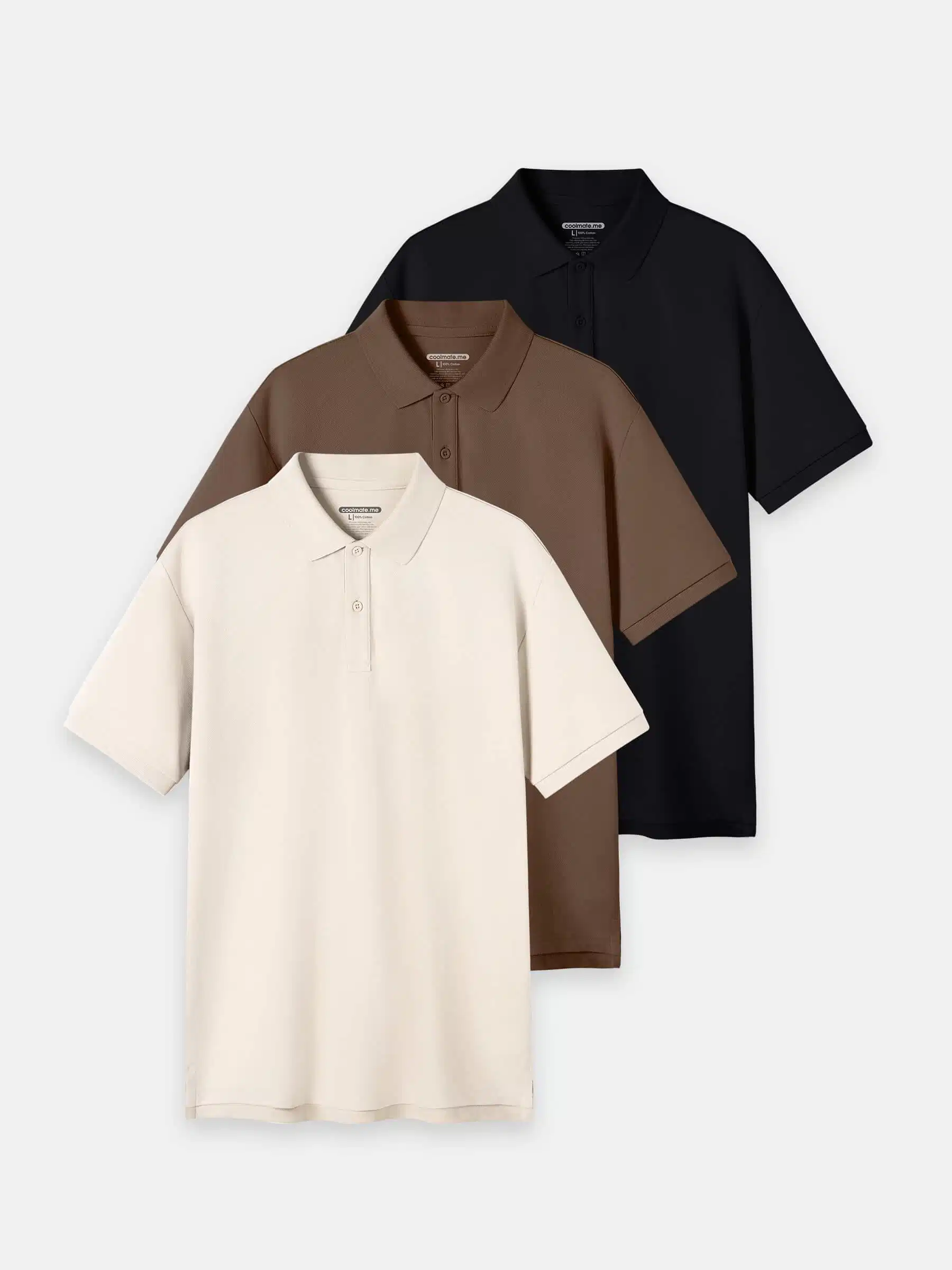 Áo polo vải pique cotton dệt dày dặn Áo polo vải pique cotton dệt dày dặn