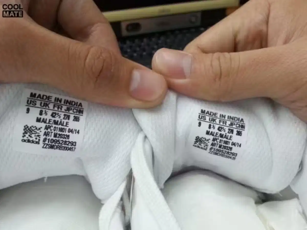 Phân biệt giày Sneaker thật giả qua logo, tem mác, size tag và font chữ