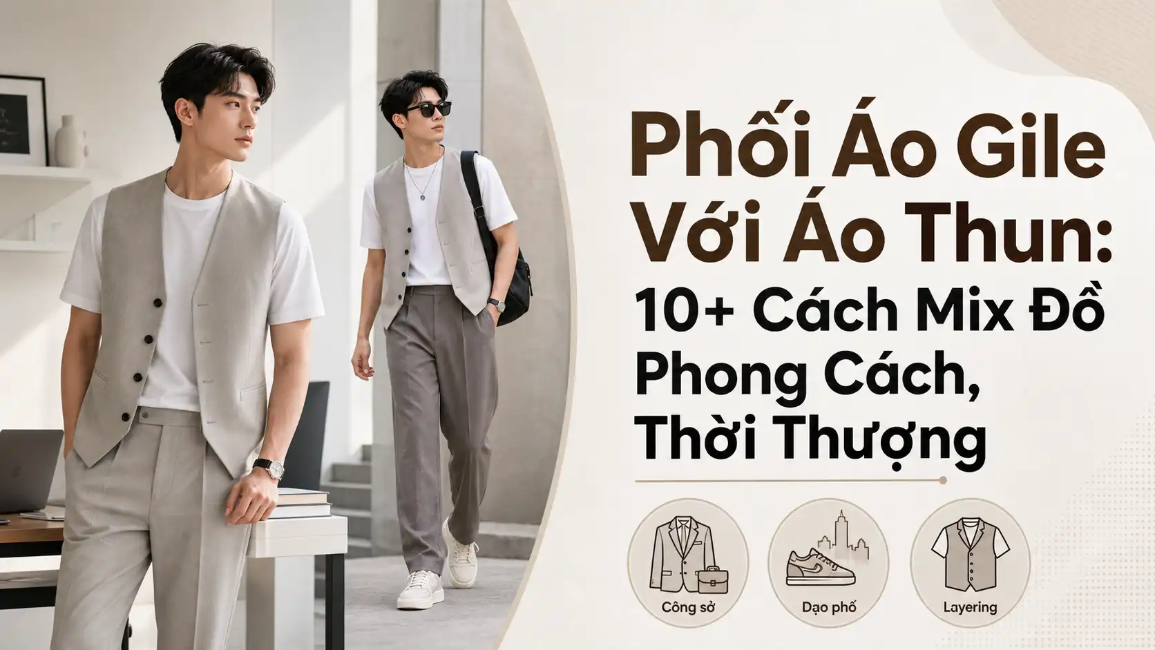 Phối Áo Gile Với Áo Thun: 10+ Cách Mix Đồ Thời Thượng