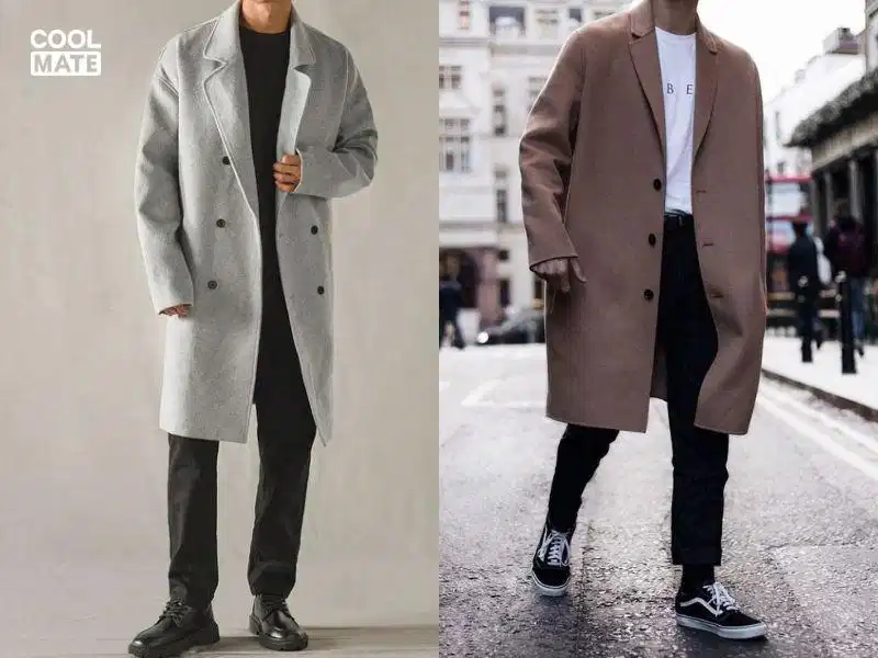 Phối áo khoác dạ quần tây đi tiệc cưới mùa đông Phối áo khoác dạ quần tây đi tiệc cưới mùa đông