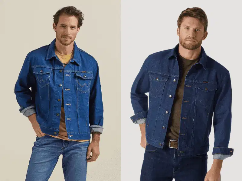 Áo khoác denim phối áo thun cơ bản