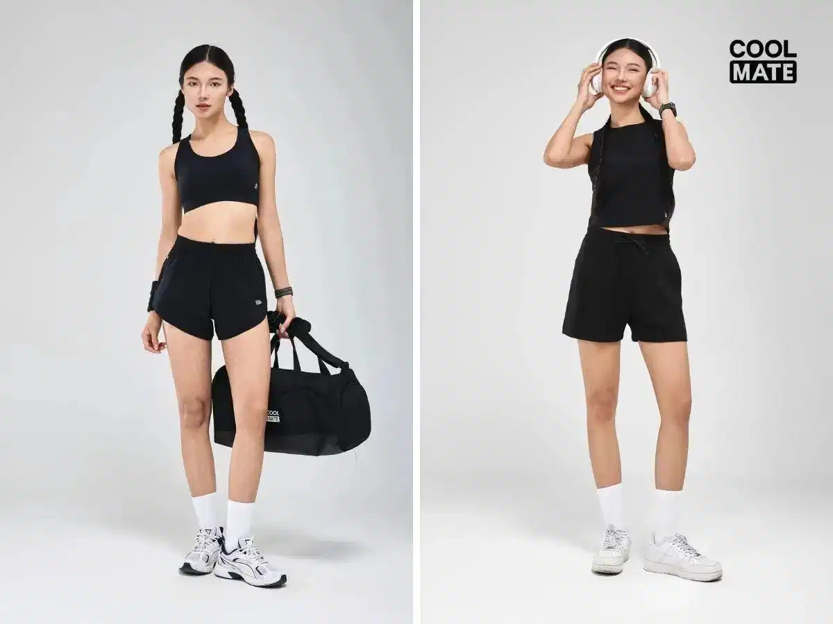 Áo singlet nữ phối legging, jogger hoặc quần short thể thao Áo singlet nữ phối legging, jogger hoặc quần short thể thao