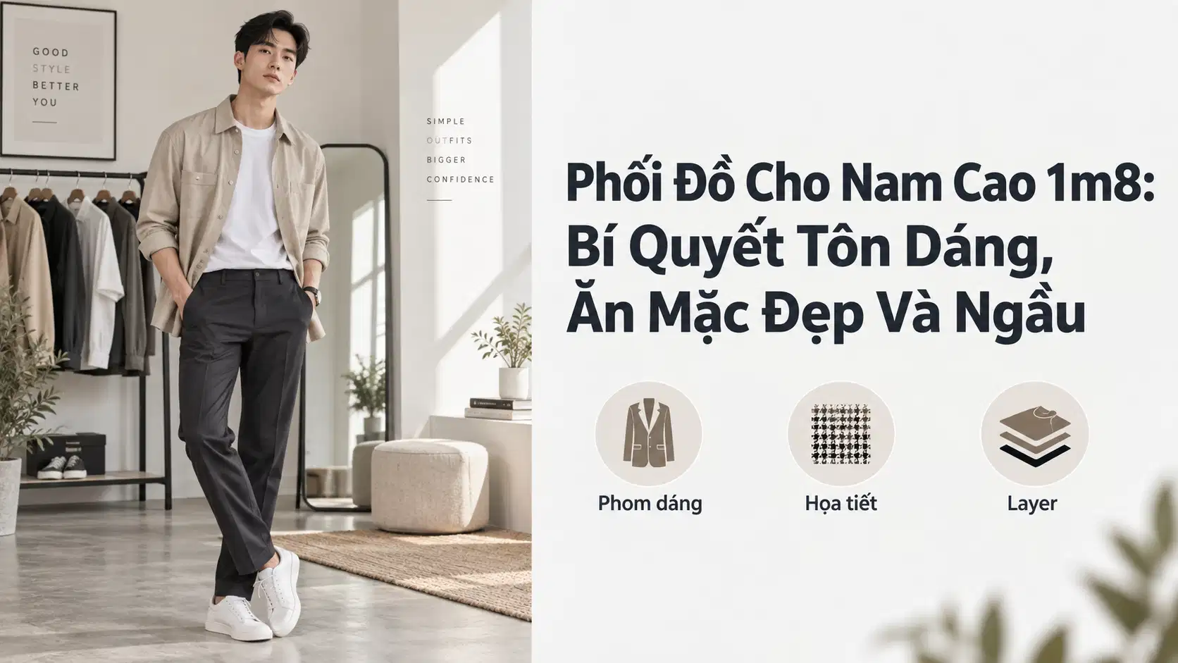 Phối Đồ Cho Nam Cao 1m8: Bí Quyết Tôn Dáng, Ăn Mặc Đẹp Và Ngầu