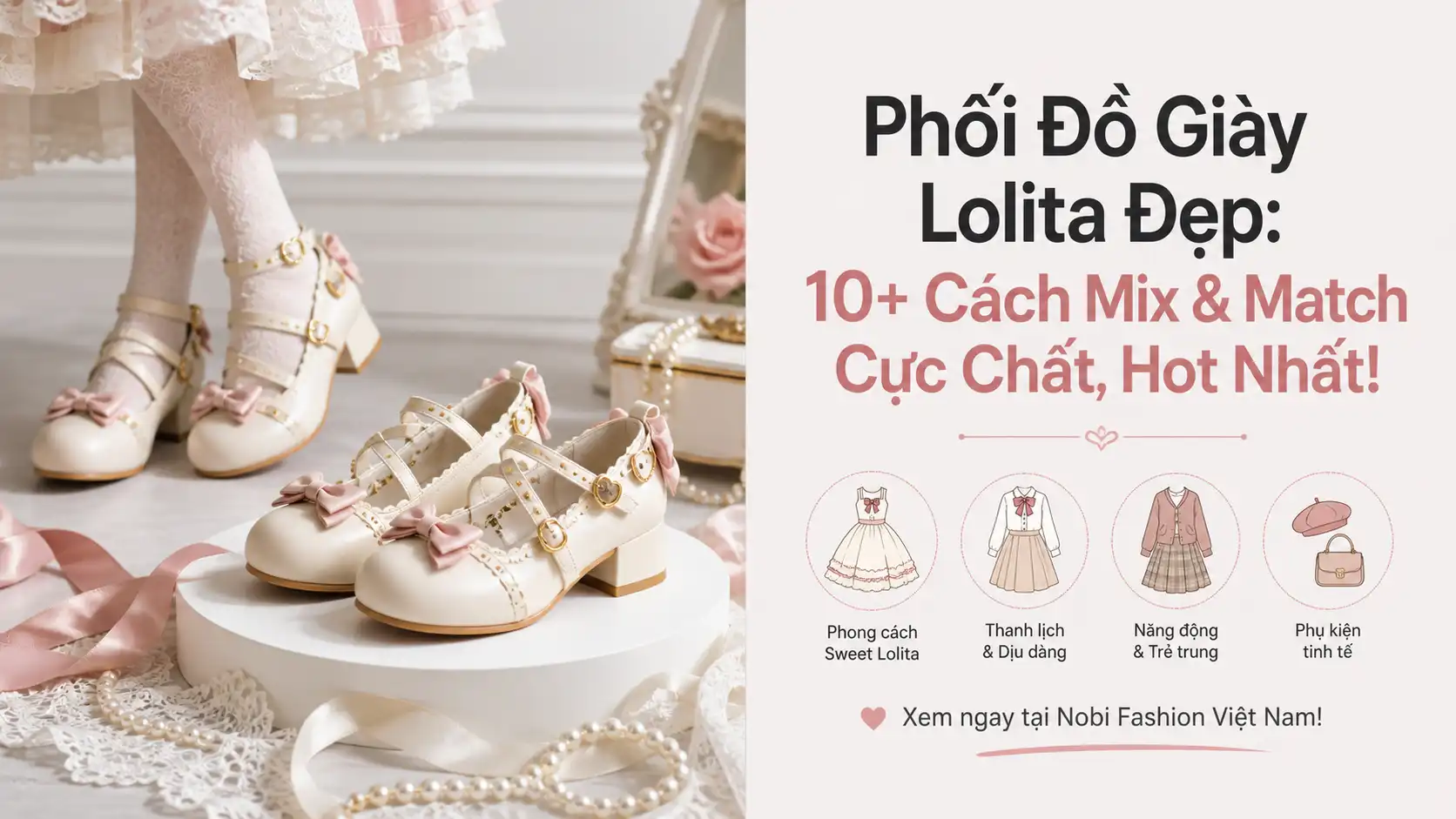 Cách Phối Đồ Giày Lolita Đẹp Và Mix Match Cực Chất
