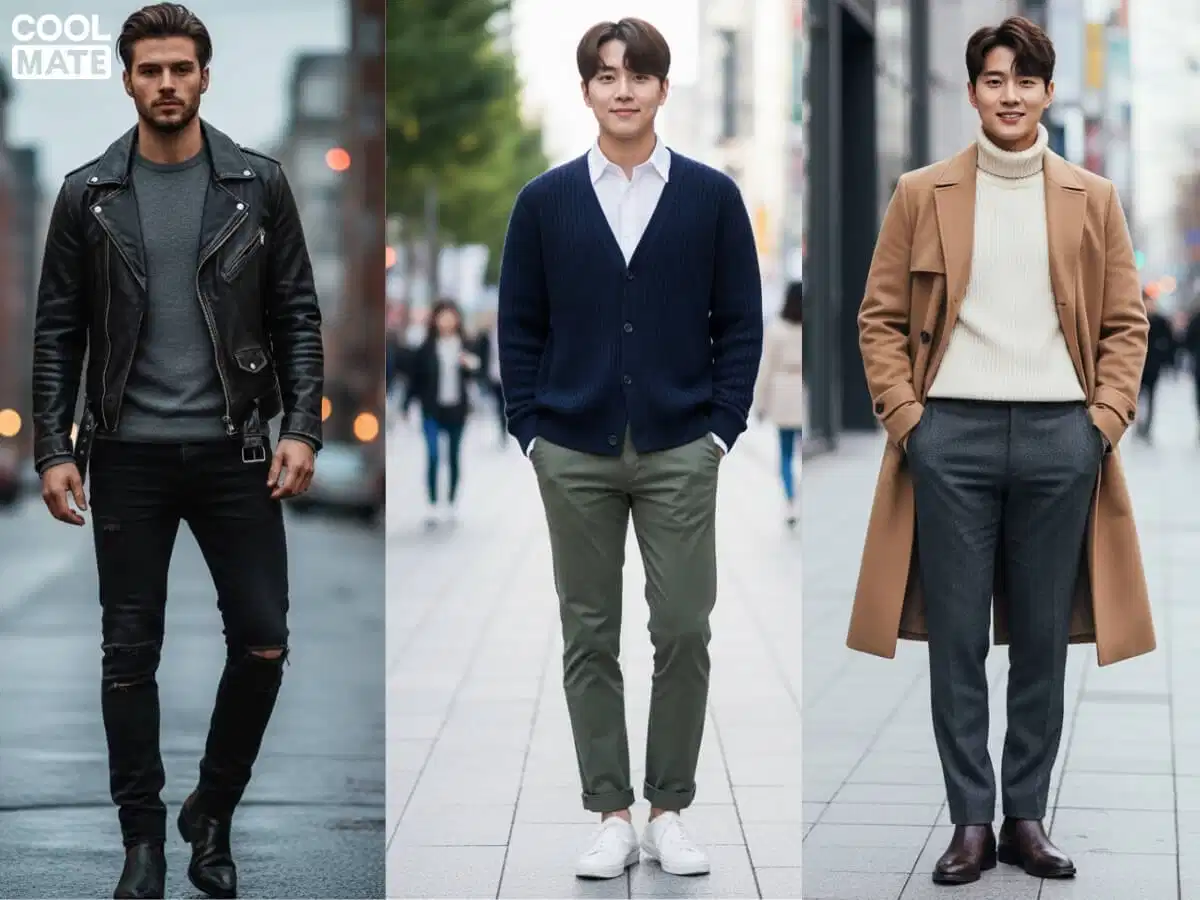 Trang phục hẹn hò nam mùa thu đông lịch thiệp và ấm áp