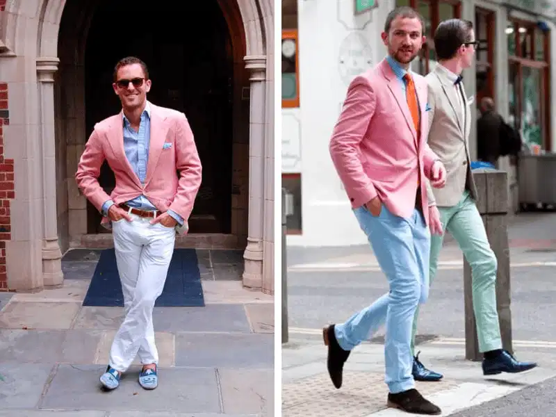 Cặp màu đối xứng bổ sung giữa hồng pastel và xanh blue green pastel nhẹ mắt