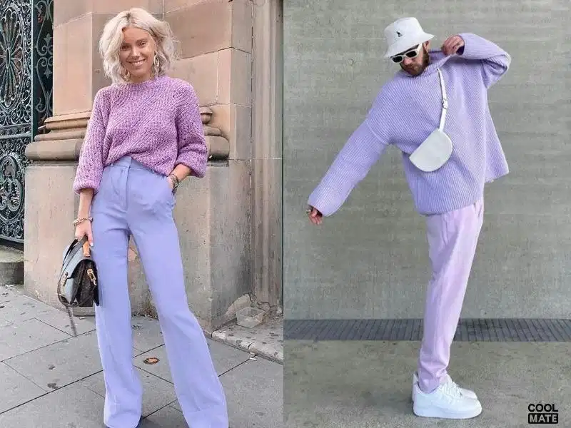 Sự kết hợp ăn ý giữa tông hồng pastel và sắc xanh chàm indigo cổ điển