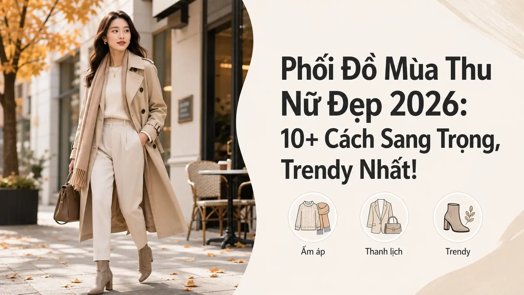 Phối Đồ Mùa Thu Nữ: 10+ Cách Mix Sang Trọng & Trendy