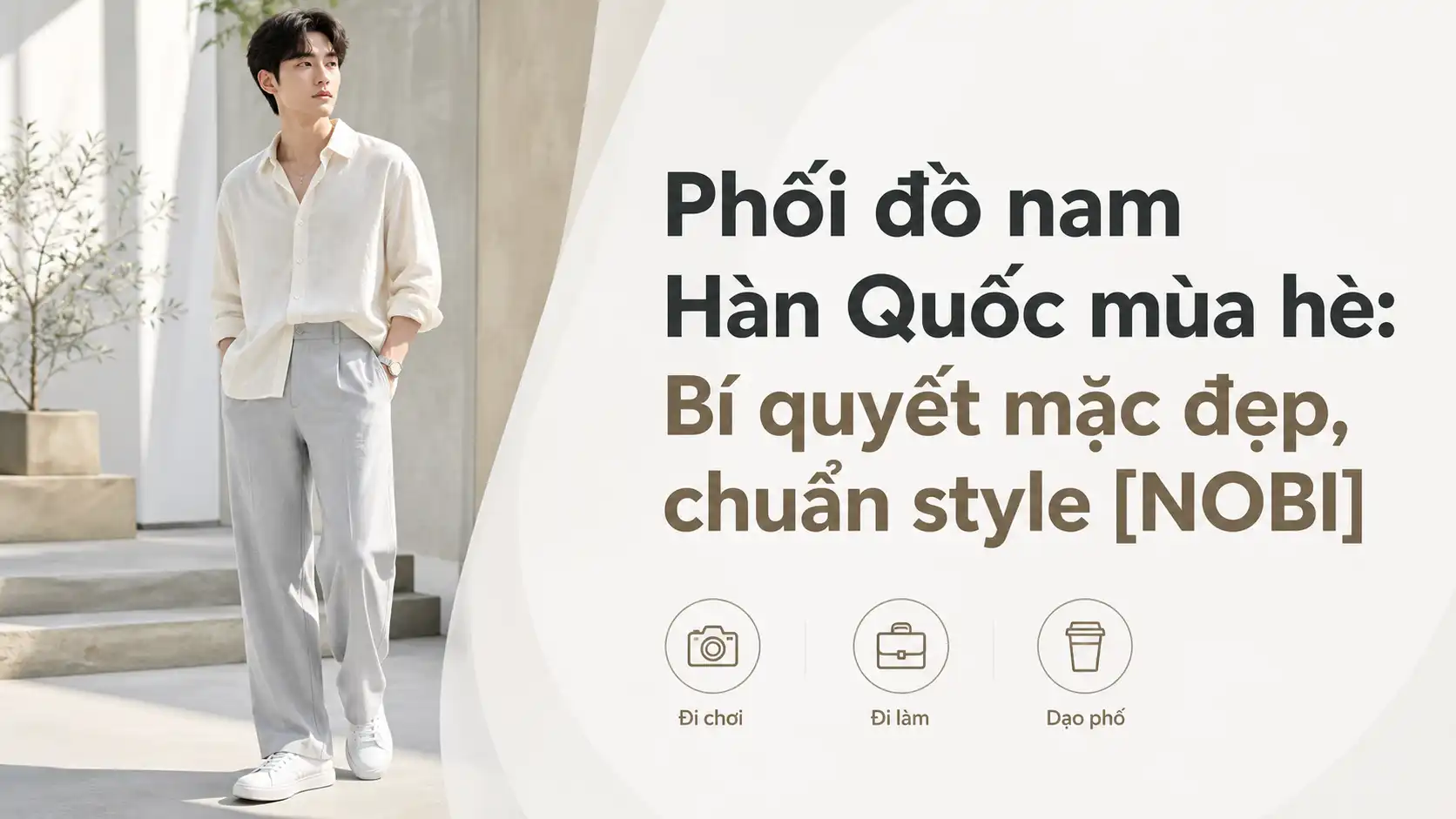 Phối đồ nam Hàn Quốc mùa hè: Bí quyết mặc đẹp chuẩn style