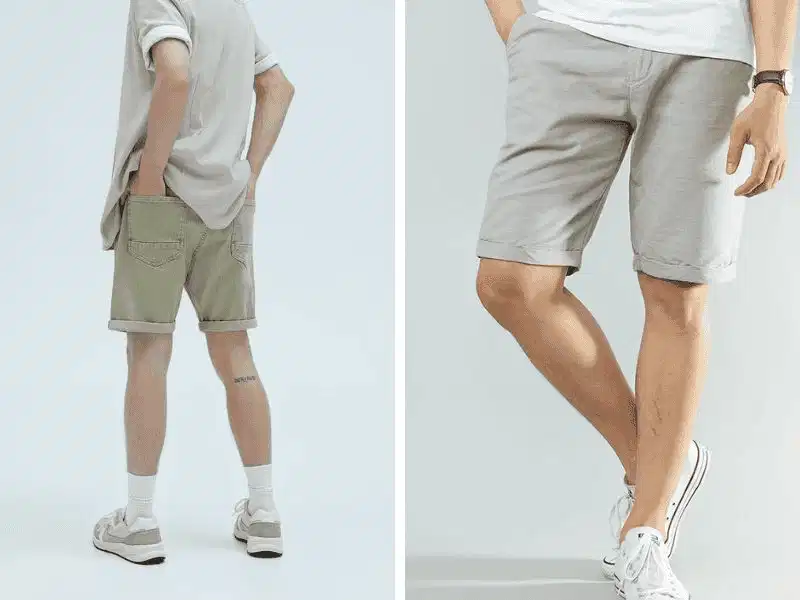Phối quần short nam trung niên phù hợp bối cảnh