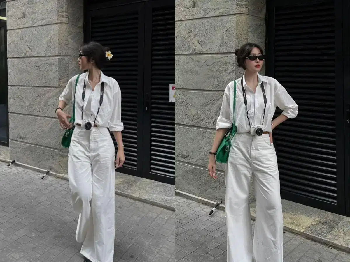 Phối áo sơ mi trắng nữ với quần tây, chân váy và jeans Phối áo sơ mi trắng nữ với quần tây, chân váy và jeans