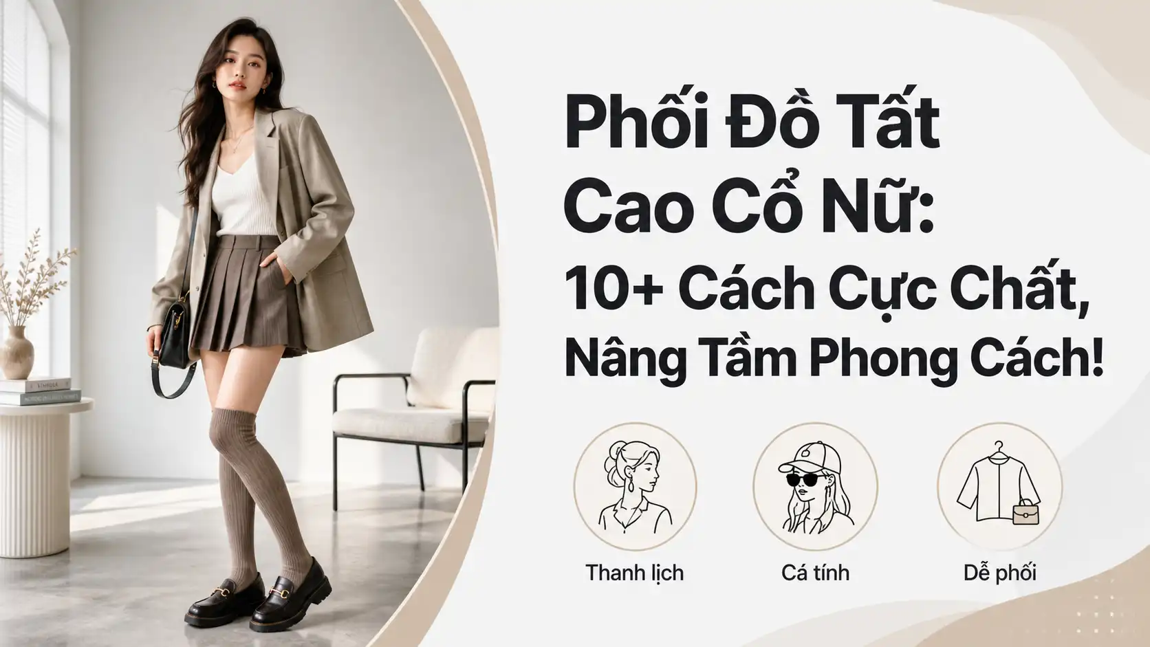 Phối Đồ Tất Cao Cổ Nữ: 10+ Cách Mix Cực Chất, Sành Điệu