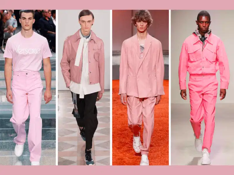 Cách phối đồ monochrome ton-sur-ton với nhiều sắc thái hồng pastel khác nhau