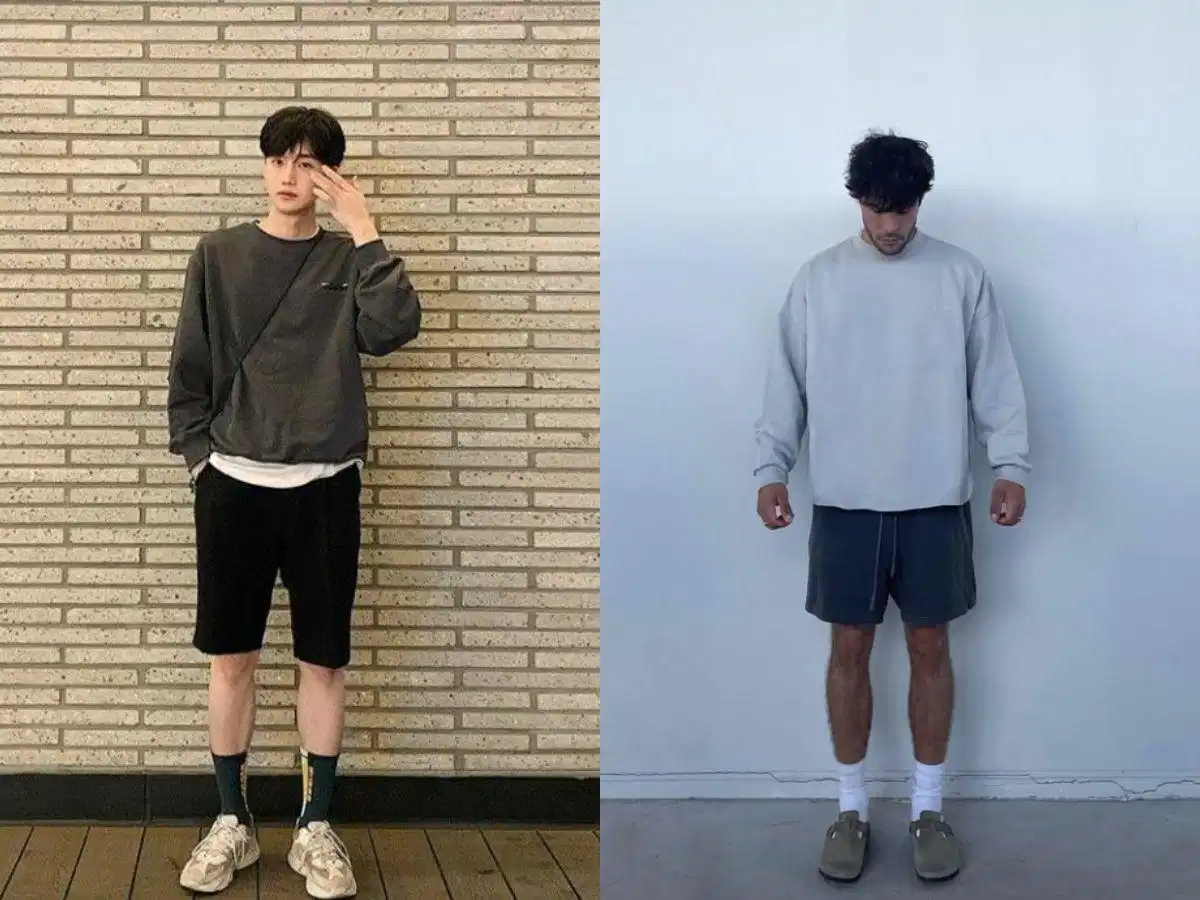 Hoodie phối quần short nam Phối áo hoodie mũ dày cùng quần short cho phong cách thể thao