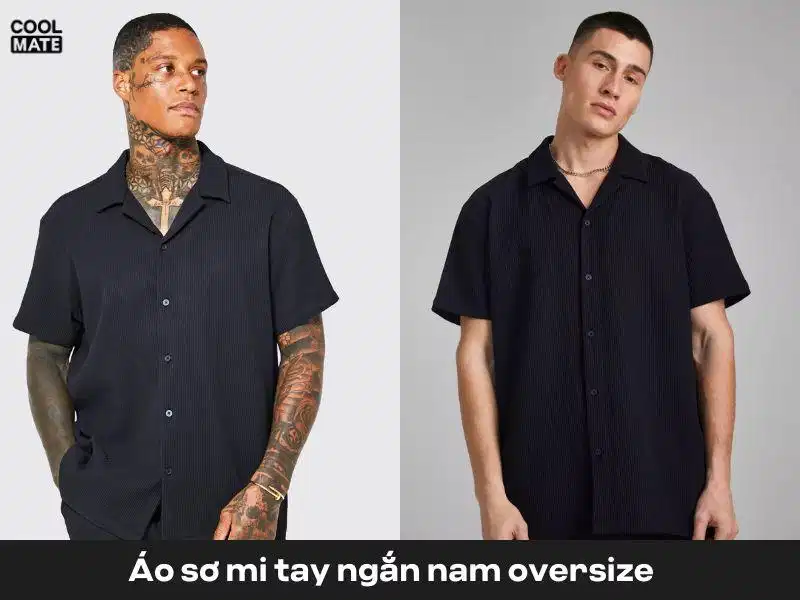 Phối đồ với áo sơ mi tay ngắn nam oversize Phối đồ với áo sơ mi tay ngắn nam oversize