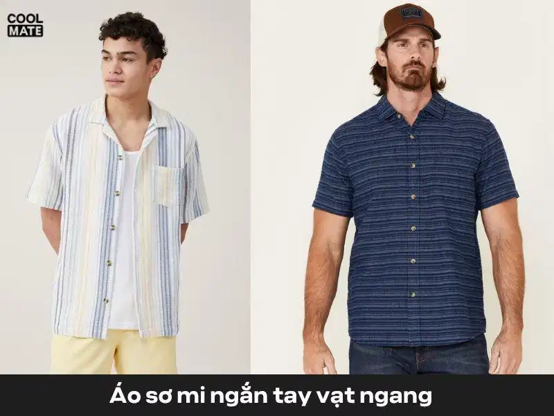 Phối đồ với áo sơ mi tay ngắn nam vạt ngang Phối đồ với áo sơ mi tay ngắn nam vạt ngang