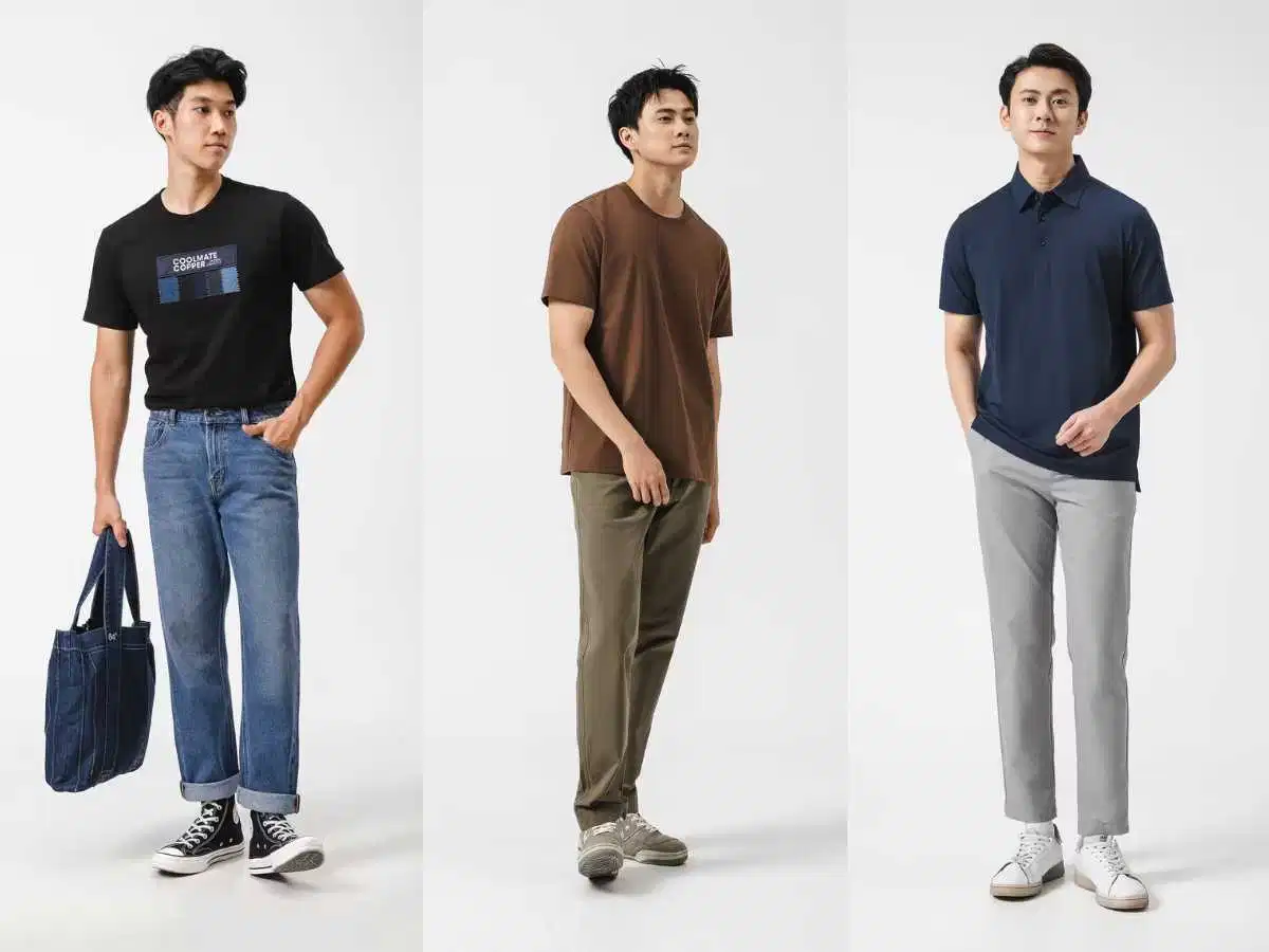 Phối đồ với áo thun nam Gợi ý phối áo thun nam cùng các trang phục hằng ngày