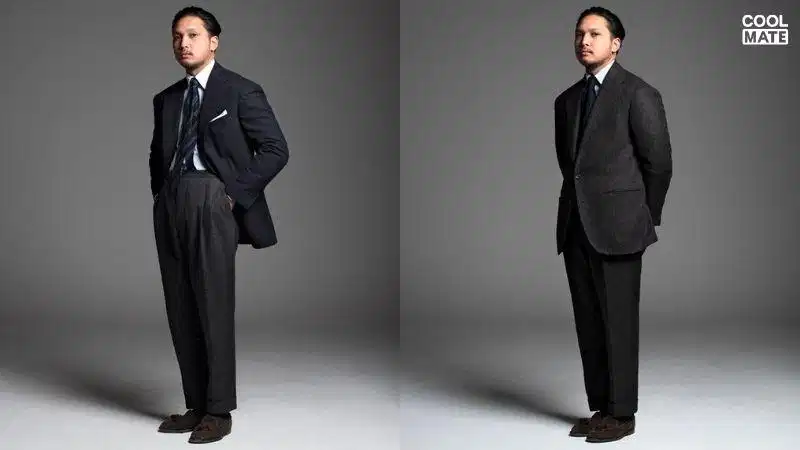 Suit và giày Oxford kinh điển Sự kết hợp hoàn hảo giữa suit may đo sắc nét và giày Oxford đen
