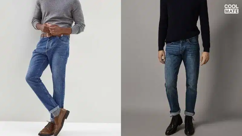 Áo sweater và giày Oxford Áo sweater dệt kim kết hợp cùng quần âu và giày Oxford