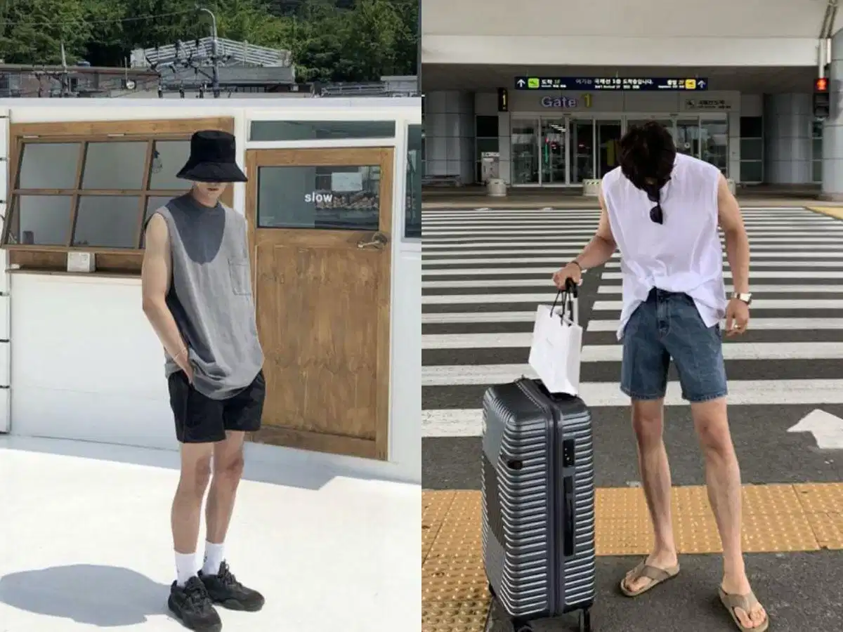Áo ba lỗ và quần short thể thao Phối áo ba lỗ thể thao cùng quần short cho các buổi tập luyện