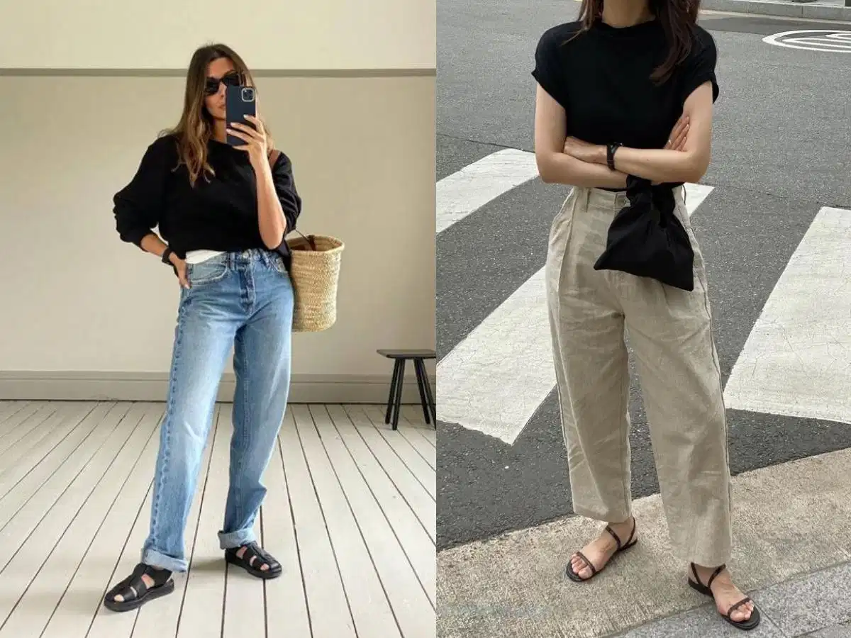 Phối sandal nữ với đồ đi du lịch Phối sandal nữ với đồ đi du lịch