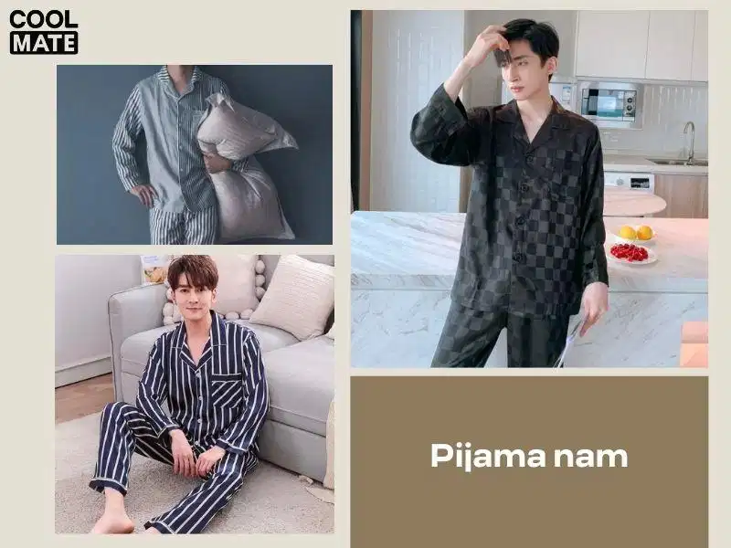 Pijama nam Bộ đồ ngủ pijama nam trang nhã