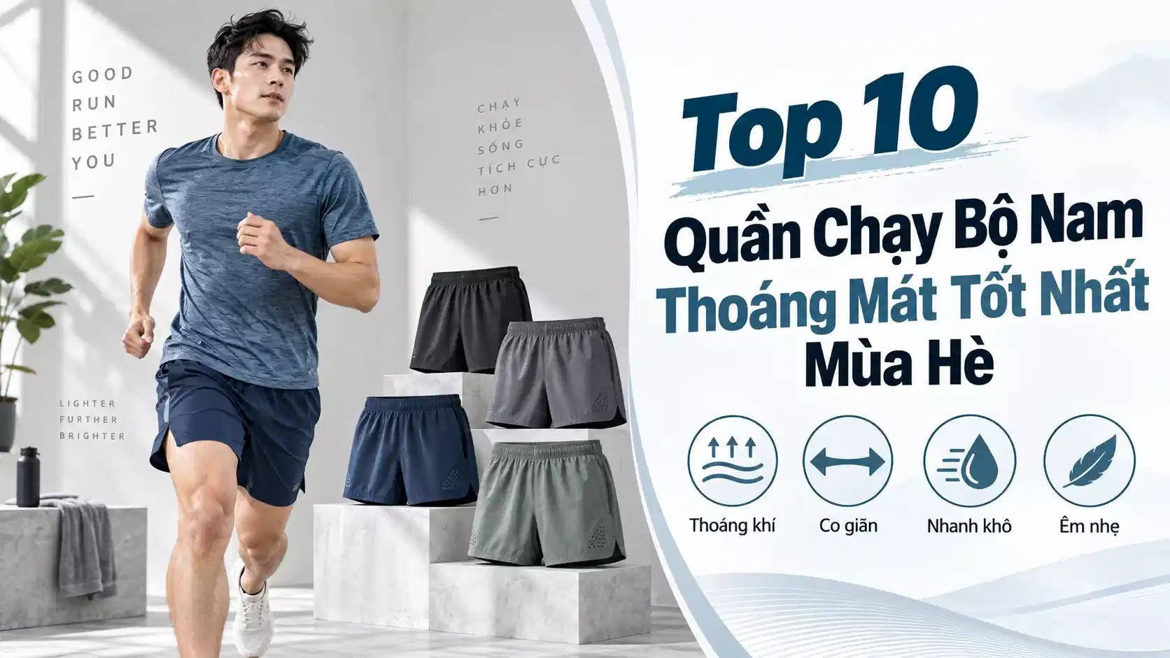 Top 10 Quần Chạy Bộ Nam Thoáng Mát Tốt Nhất Mùa Hè