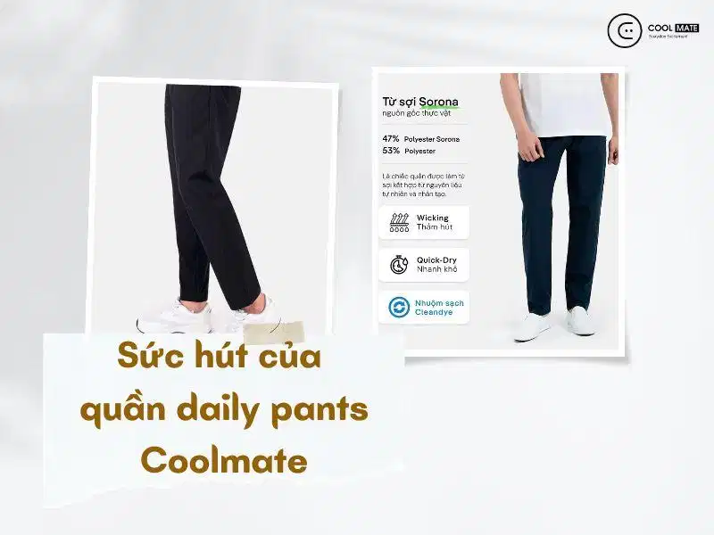 Mẫu quần Daily Pants Nobi Fashion với thiết kế tối giản dành cho nam giới
