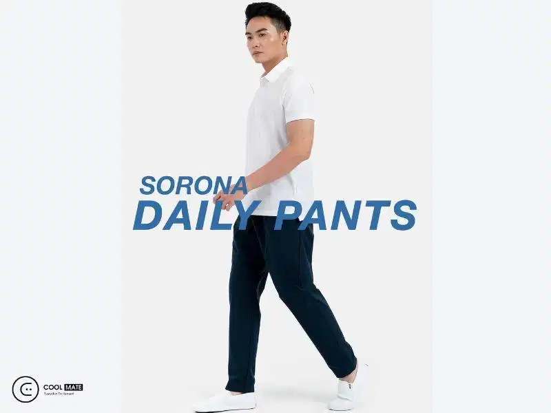 Chất liệu mỏng nhẹ và thoáng khí của Daily Pants