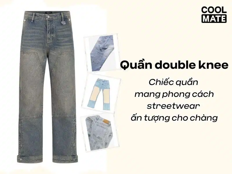 Quần Double Knee nam cho phong cách năng động Quần Double Knee nam với kết cấu gia cố chắc chắn