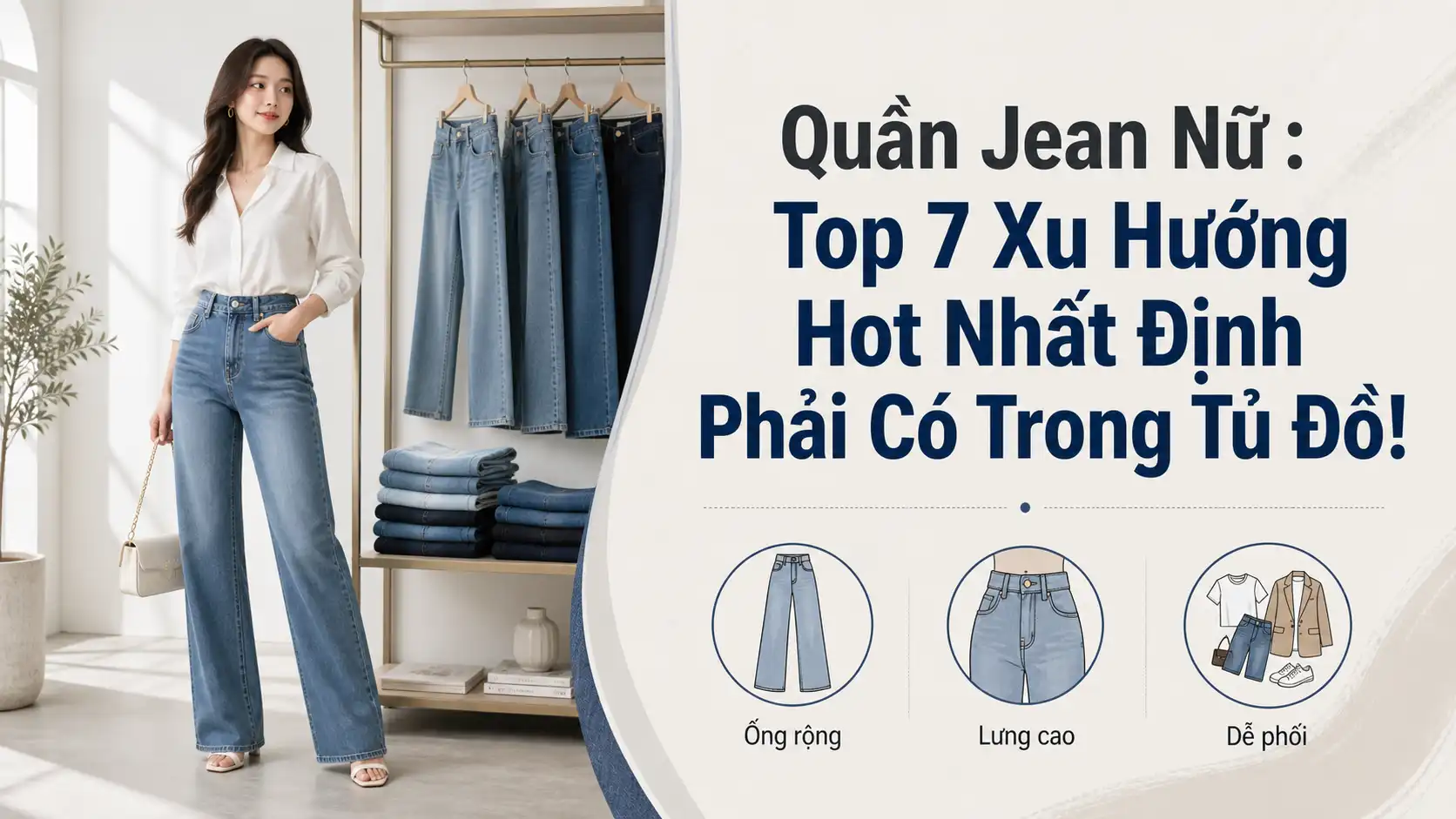 Quần Jean Nữ Đẹp: Top 7 Xu Hướng Hot Nhất Định Phải Có