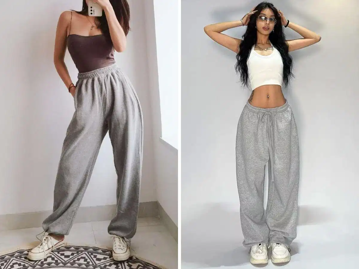 Quần jogger phối áo hai dây thoải mái
