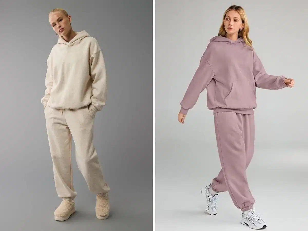 Quần jogger phối cùng áo hoodie năng động